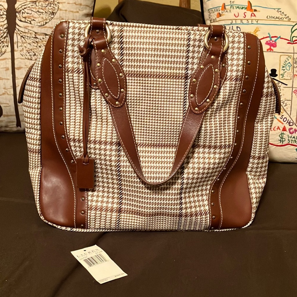 Ralph Lauren Plaid Shoulder Bag